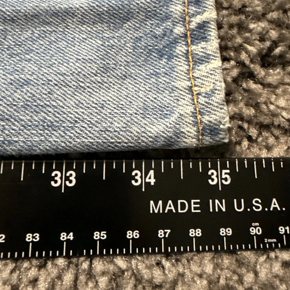 Vintage Polo Ralph Lauren Jeans Mens Light Wash Fair Distressed Straight 34x34